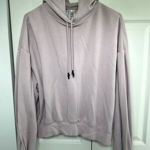 H&M balloon sleeve purple hoodie